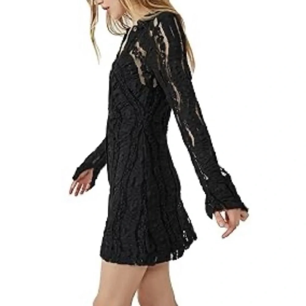 NWT Free People Shayla Lace Mini Dress - Picture 6 of 15